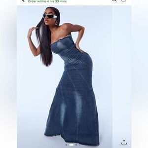 Fashion Nova Dana Denim Dress